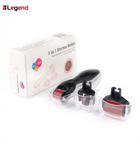 3 in 1 Kit Derma Roller Titanium Micro Needle Roller 180 600 1200 Needles Skin DermaRoller for Body and Face ..
